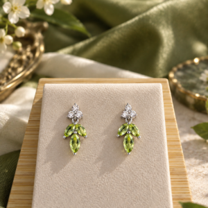 Boucles d’oreilles Sylvaris — Péridot Naturel