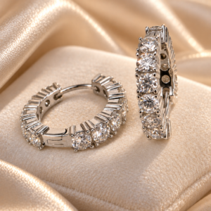 Boucles d’oreilles Éclat — Moissanite