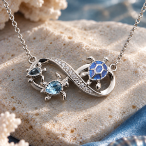 Collier Ocean Spirit — Topaze bleu ciel