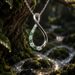 Pendentif Infinity — Tsavorite